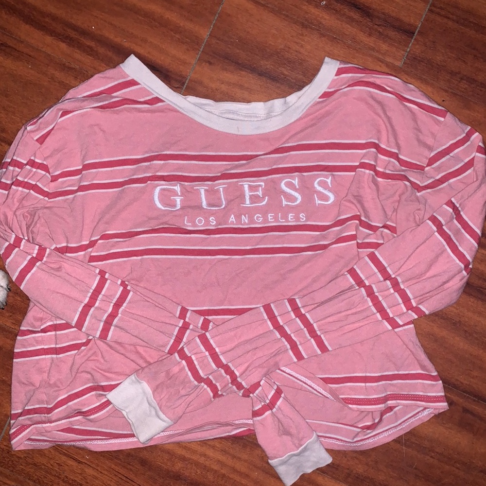 Pink Guess Crop Top